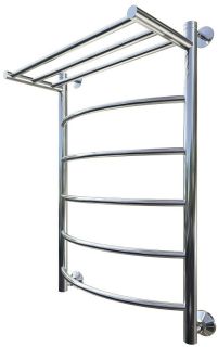Водяной полотенцесушитель Тругор Приоритет НП 1 П с полкой 80x50см хром Приоритет1/нп8050П