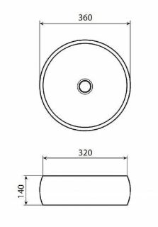 Раковина  Allen Brau Liberty 36 4.32001.20 Белая