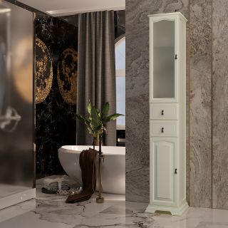 Шкаф-колонна Opadiris Риспекто 30 L 00-00005829 Слоновая кость