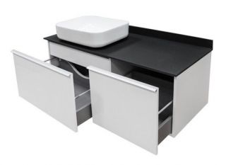 Тумба COMFORTY Милан-120 00-00014697, с графитовой столешницей с раковиной Comforty 78189