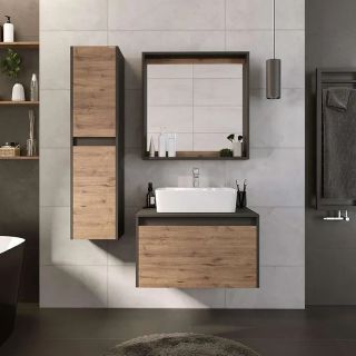 Шкаф-зеркало с подсветкой Onika Глория 206007 левый 60см белый