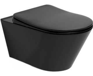 Крышка-сиденье Boheme Avva 976-B soft-close чёрный матовый