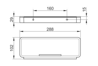 Корзинка для душевых принадлежностей Keuco Plan 14959010037 хром