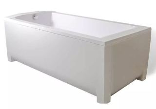 Ванна из искусственного камня AquaStone Квадро 180x80см белый