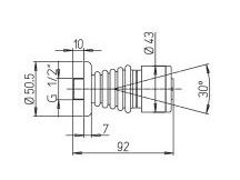 Душевая форсунка Paini 50CR721 хром