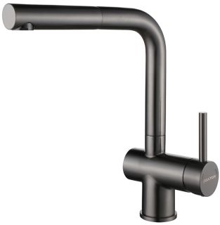 Смеситель для кухни Paulmark Dosse Do214418-GM воронёная сталь