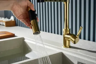 Смеситель для кухни Rose R133E золото