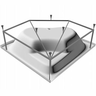 Каркас для ванны Vayer Bryza 140x140 Гл000007084 Серый
