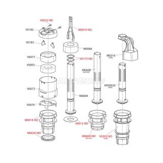 Сливной механизм AlcaPlast для системы инсталляции A06