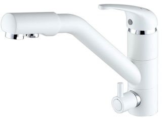 Смеситель для кухни Paulmark Hessen He213017-431 белый матовый