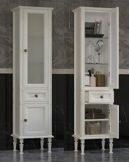 Шкаф-колонна Opadiris Кантара 46 R 00-00004343 Слоновая кость