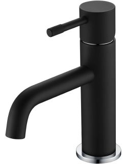 Смеситель для раковины Boheme Uno 461-BCR чёрный/хром