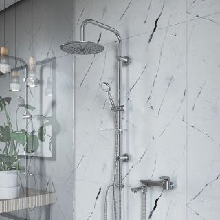 Душевая стойка Paini RS White 50CR191B0RS1P3 белый/хром