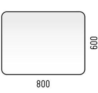 Зеркало с подсветкой Corozo Альбано 80см SD-00000803