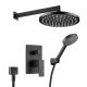 Душевой комплект Swedbe Platta 5554B чёрный
