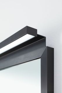 Зеркало Allen Brau Priority 1.31018.BB с подсветкой Черный браш