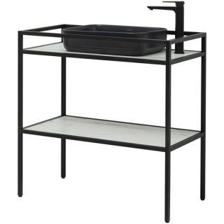 Консоль под раковину Allen Brau Liberty 90 1.33004.BB черный браш