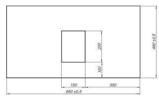 Столешница под раковину Allen Brau Infinity 85 1.21011.B-S Бежевый структ