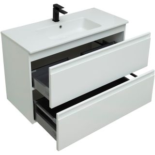 Тумба под раковину Allen Brau Eclipse 100 1.E1003.WM подвесная белый матовый