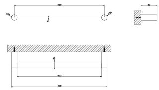 Полотенцедержатель Gessi 316 54800.239 брашированная сталь