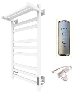 Электрический полотенцесушитель Тругор Пэк сп 21кв П с полкой 80x50см белый Пэксп21квП/8050белыйВГП