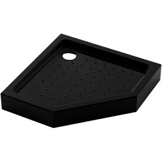Душевой поддон пятиугольный (трапеция) Veconi Tezeo Acrylic TZ-53B, 1000x1000x150, акрил, черный
