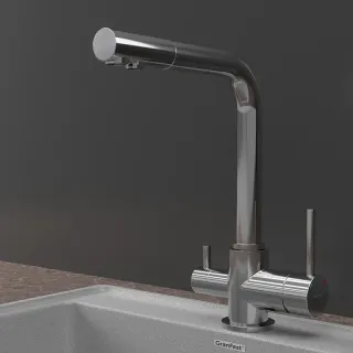 Смеситель для кухни GranFest 3611 хром