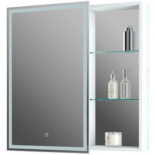 Зеркало-шкаф с подсветкой Continent Aperio МВК006 левый 80см белый