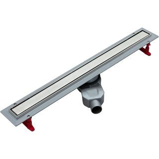 Душевой лоток Logan L002L-850 с решеткой Нержавеющая сталь под плитку