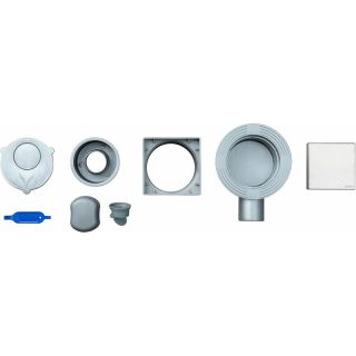 Душевой трап Logan L005-100 с решеткой Нержавеющая сталь под плитку