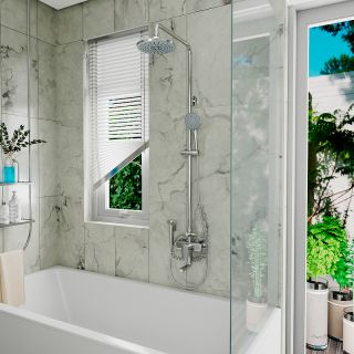 Душевая стойка DQ Bayern.F?rth DA1524701B18 с гигиеническим душем хром