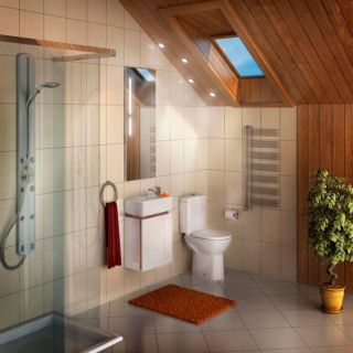 Тумба под раковину Акватон Эклипс М 1A172801EK49L левая 46см эбони светлый