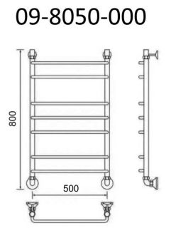 Полотенцесушитель водяной Маргроид В9 Р80*50 хром 09-8050-000
