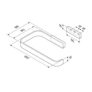 Держатель туалетной бумаги AM.PM Func A8F34122 Черный матовый