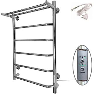 Электрический полотенцесушитель Altasan Горизонт П Горизонт8050П с полкой Хром 80х50