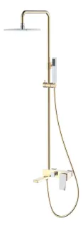 Душевая стойка Boheme Q 148-GCR.2 золото/хром