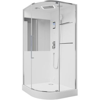 Душевая кабина Black and White Galaxy G8891 100х100 889100 с паром без гидромассажа