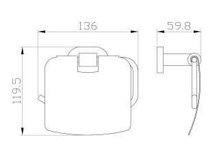 Держатель для туалетной бумаги Wonzon & Woghand First WW-8426 хром