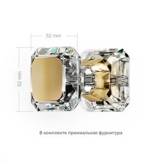 Душевая перегородка RGW WA-054Gb (WA-010Gb + Z-072Gb) 351005493-16 90 см  брашированное золото