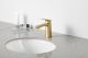 Смеситель для раковины Gappo G1028-3 золотой сатин