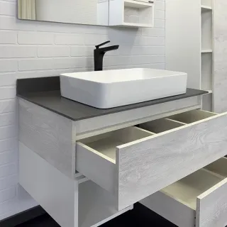 Тумба с раковиной Comforty Прага 00-00014425 90.5 см Дуб белый