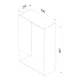 Шкаф подвесной AM.PM X-Joy M85CHX06021WG белый 60 см