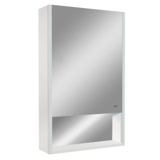 Зеркало-шкаф Reflexion Box White 50 RF2420WH с подсветкой 50х80