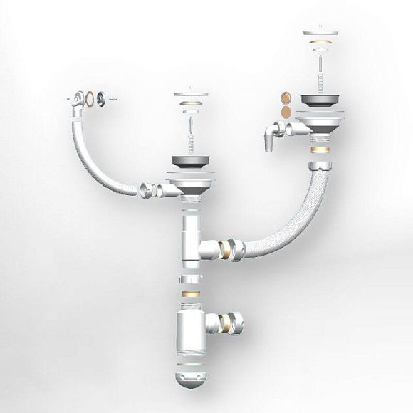 Сифон Granula  для кухонной мойки СФ-0005