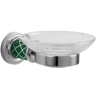 Мыльница Boheme Murano 10903-GR-CR хром/бирюзовый