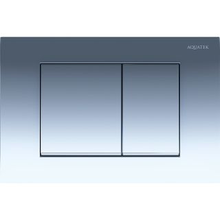 Комплект унитаза с инсталляцией Aquatek Set Aquatek Лугано 4в1 с сиденьем Микролифт и клавишей смыва Хром глянцевый