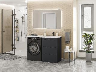 Напольная тумба под раковину Brevita Grafit 120 R УТ000015086 Графит матовый