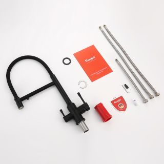 Смеситель для кухни Raglo R81.63.06 с подключением фильтра чёрный