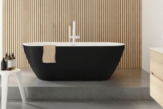 Акриловая ванна Riho Inspire Velvet B085001220 180х80см чёрный матовый/белый матовый