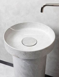 Раковина накладная Armadi Art Sole Corian 801-GR 40 см Amani Grigio